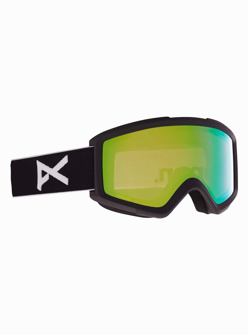 Burton Anon Helix 2.0 Low Bridge Fit Okuliare Panske Čierne Zelene | 45173-XYGK