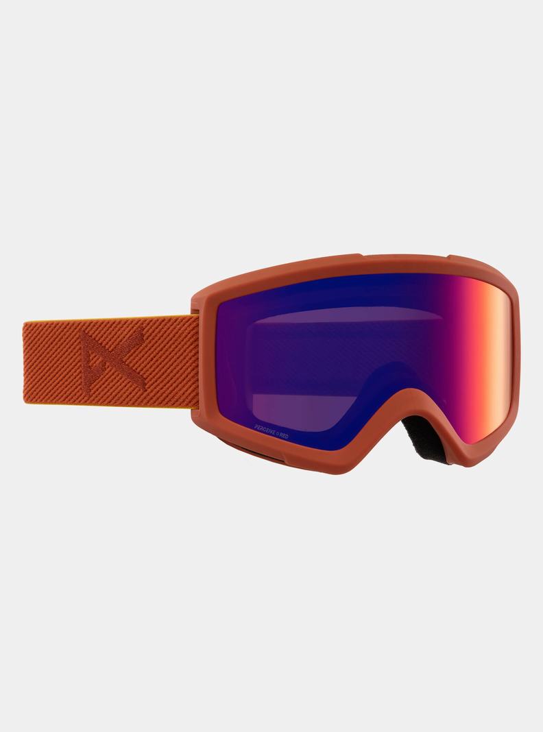 Burton Anon Helix 2.0 Perceive Goggles + Bonus Lens Okuliare Panske Oranžové Červené | 84265-QICD