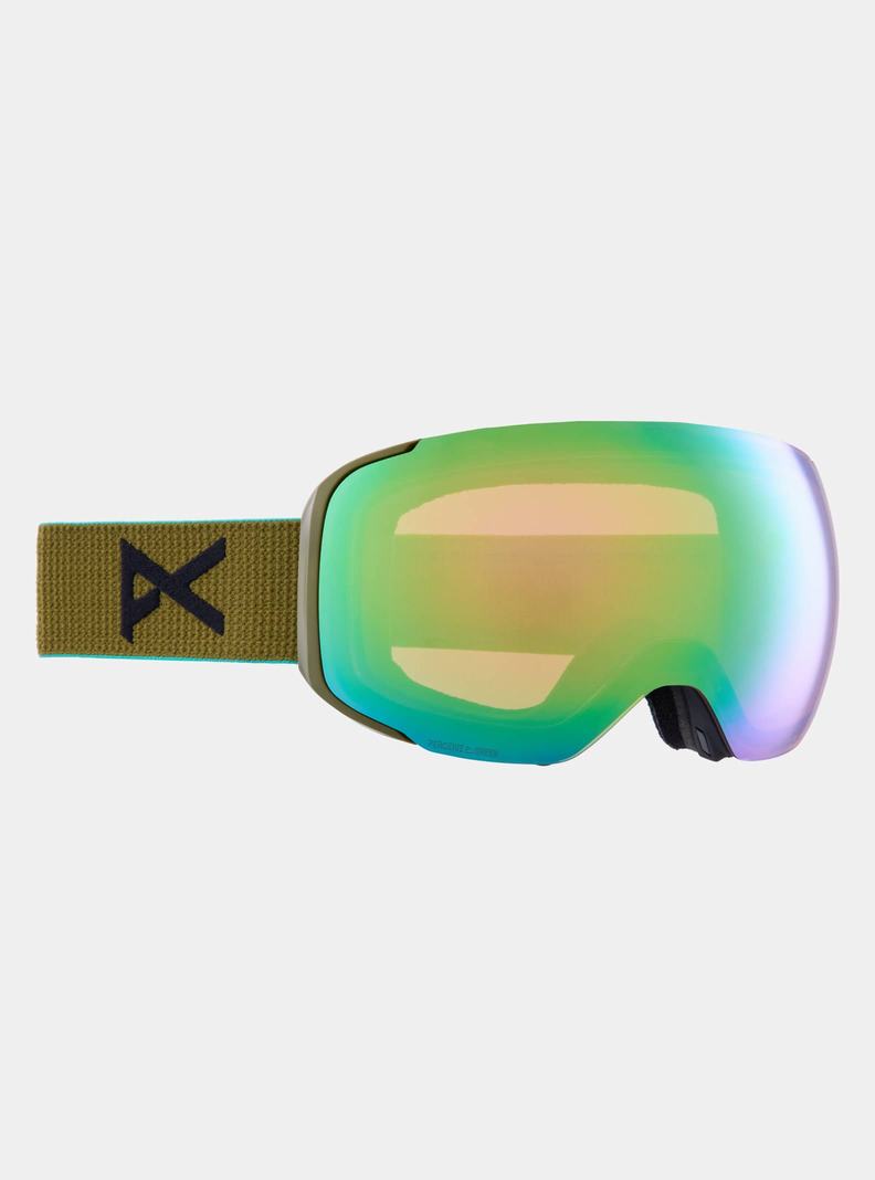 Burton Anon M2 Goggles + Bonus Lens + MFI® Face Mask Okuliare Panske Zelene Ruzove | 42165-GKOY