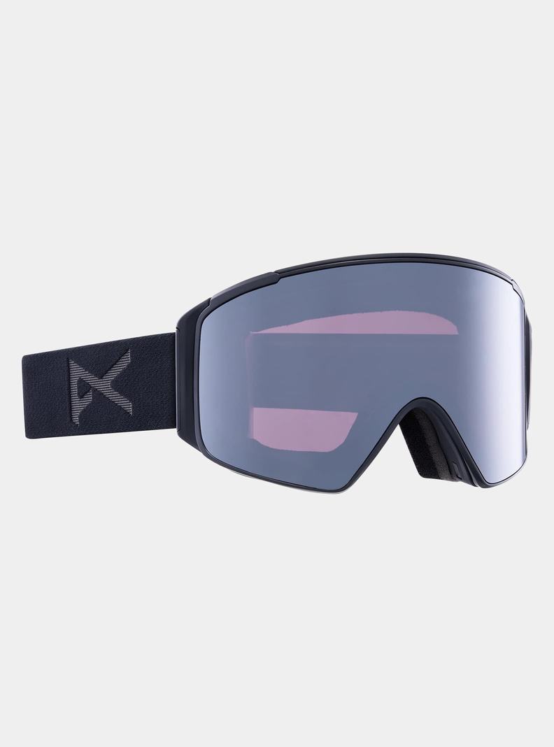 Burton Anon M4S Goggles (Cylindrical) + Bonus Lens + MFI® Face Mask Okuliare Panske Oranžové Čierne Nachový | 80526-KVYN
