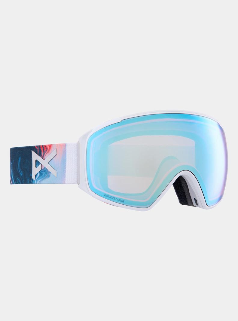 Burton Anon M4S Goggles (Toric) + Bonus Lens + MFI® Face Mask Okuliare Damske Modre Ruzove | 65891-ZURL