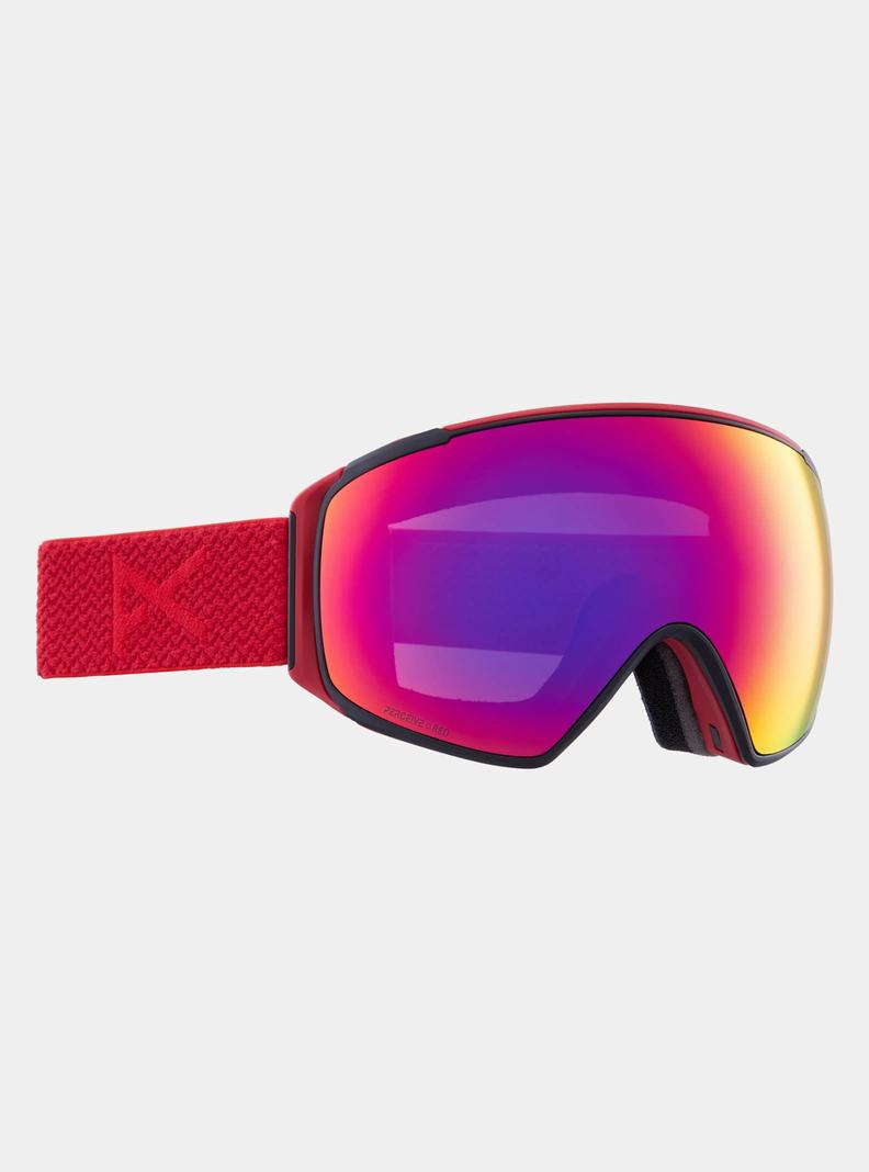 Burton Anon M4S Goggles (Toric) + Bonus Lens + MFI® Face Mask Okuliare Panske Červené Oranžové Červené | 83526-GFCA
