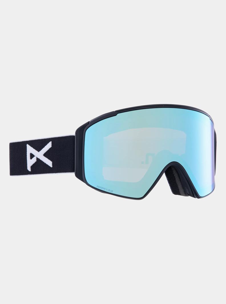 Burton Anon M4S Low Bridge Fit Goggles (Cylindrical) + Bonus Lens + MFI® FACE MASK Okuliare Damske Čierne Modre Ruzove | 48570-CLIZ