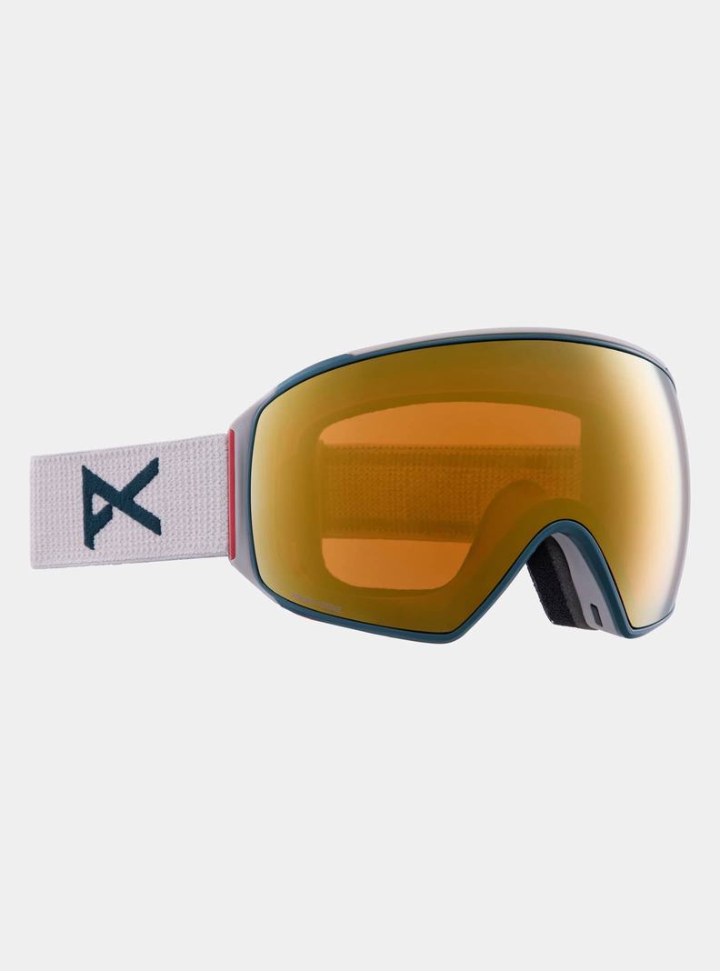 Burton Anon M4 Goggles (Toric) + Bonus Lens + MFI® Face Mask Okuliare Panske Siva Oranžové | 09384-JTCQ