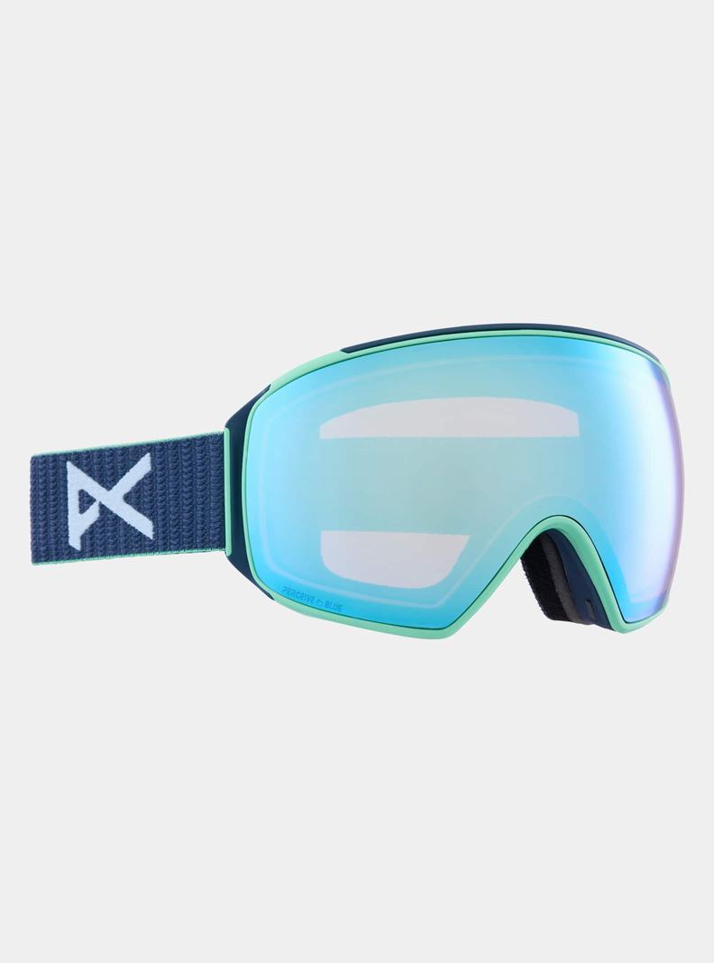 Burton Anon M4 Low Bridge Fit Goggles (Toric) + Bonus Lens + MFI® Face Mask Okuliare Damske Námornícka Modrá Modre Ruzove | 14950-CGZW