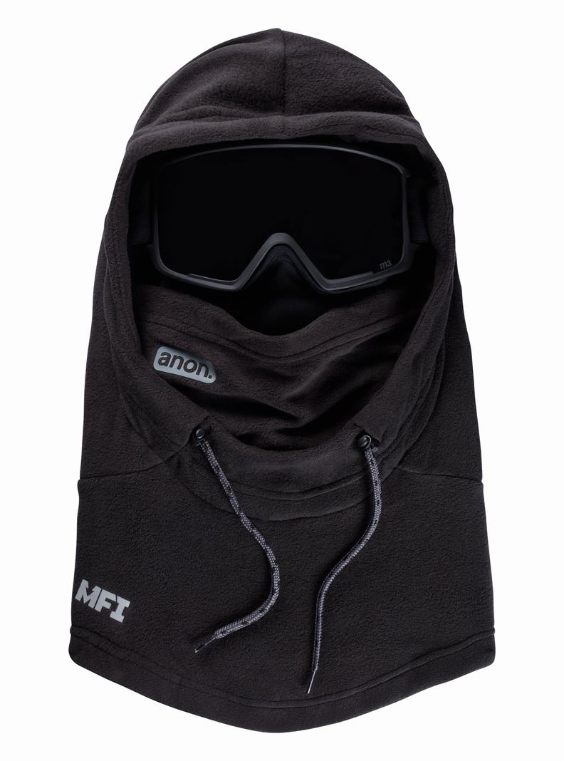 Burton Anon MFI® Fleece Helmet Hood Masky Panske Čierne | 37158-CMYA