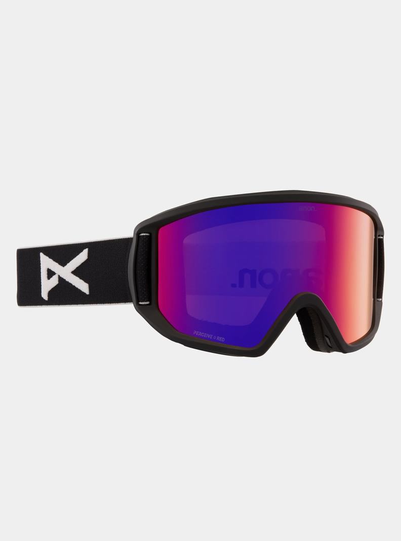 Burton Anon Relapse Goggles + Bonus Lens Okuliare Panske Čierne Oranžové Červené | 84261-WHSI