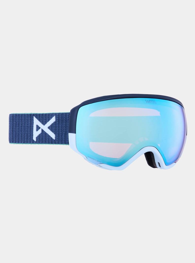 Burton Anon WM1 Low Bridge Fit Goggles + Bonus Lens + MFI® Face Mask Okuliare Panske Námornícka Modrá Modre Ruzove | 21895-ABKO