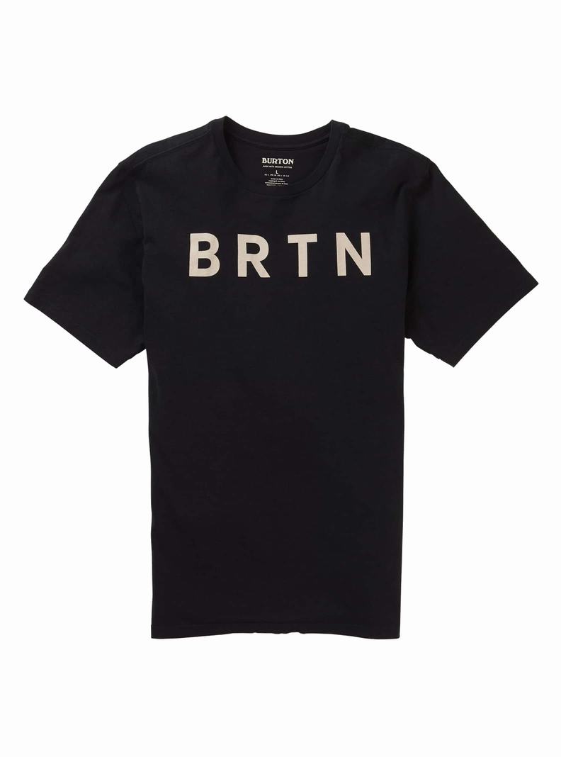Burton BRTN Kratke Sleeve Tričko Panske Čierne | 98065-UEYA