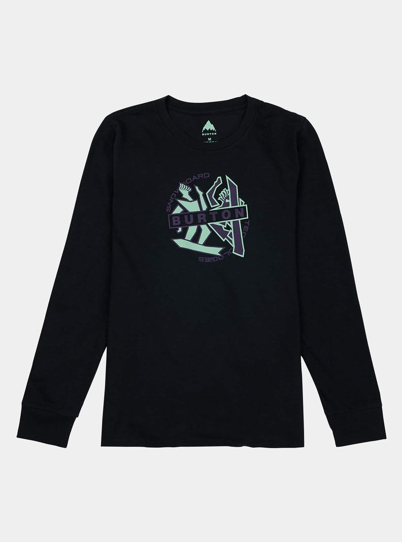 Burton Beal Long Sleeve Tričko Detske Čierne | 17283-MCAJ
