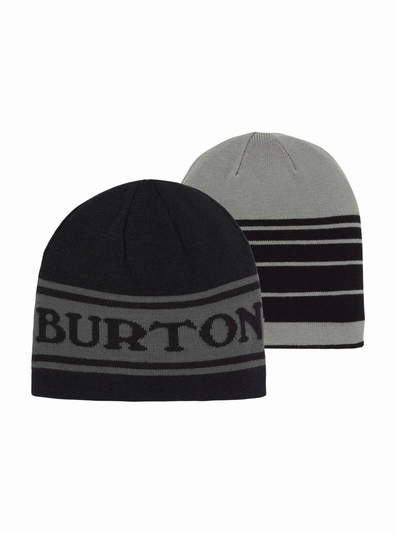 Burton Billboard Reversible Čiapky Detske Čierne | 70862-BTHS