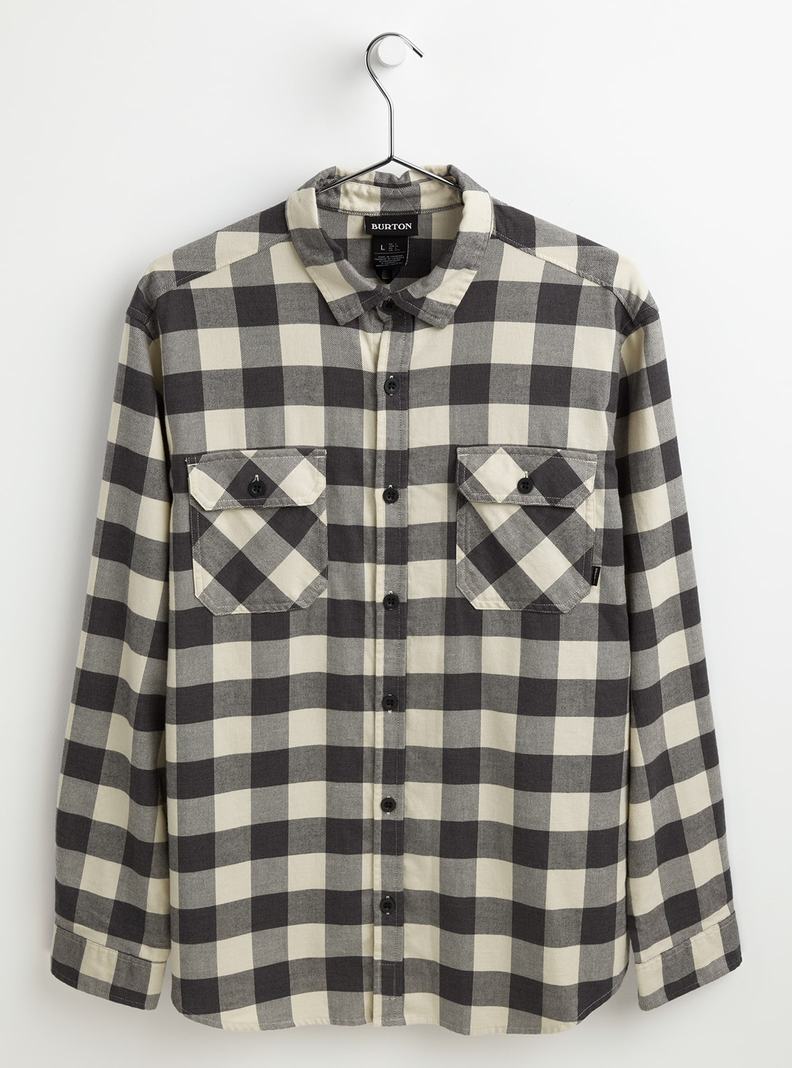 Burton Brighton Flannel Košele Panske Čierne Biele | 15964-TMKV