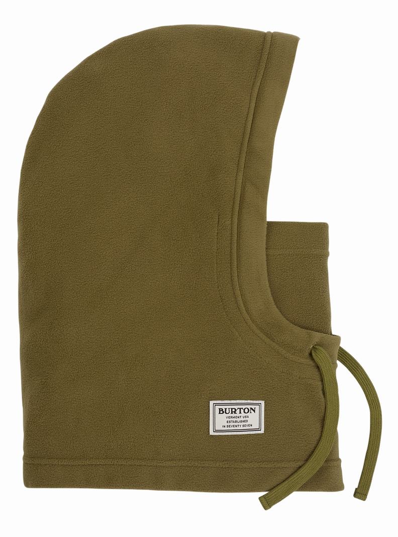Burton Burke Hood Masky Panske Olivovo Zelená | 45236-QNWM