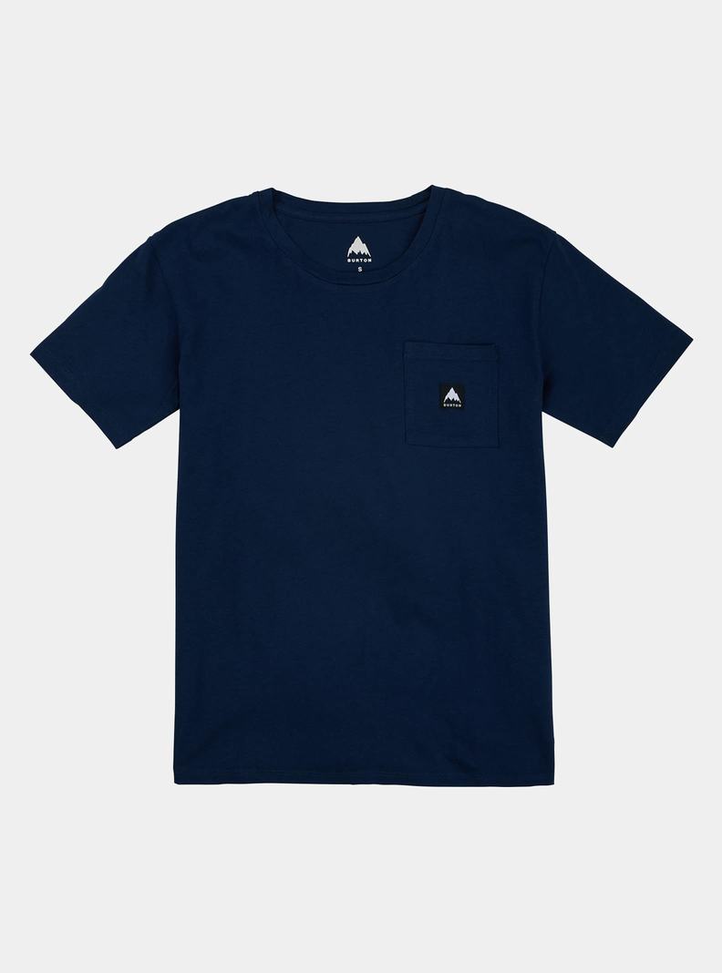 Burton Colfax Kratke Sleeve Tričko Damske Modre | 08692-CLIP