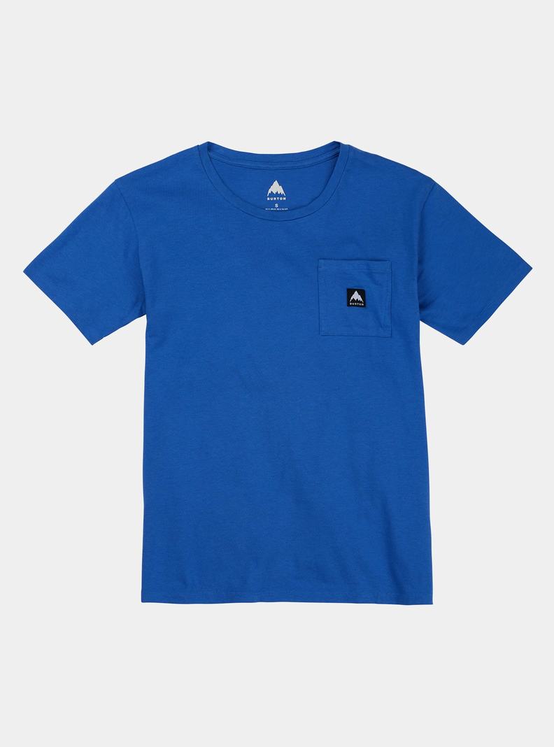 Burton Colfax Kratke Sleeve Tričko Damske Modre | 40375-BSQT