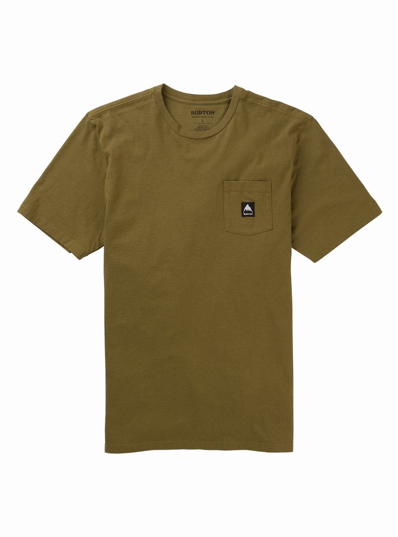 Burton Colfax Kratke Sleeve Tričko Damske Olivovo Zelená | 71908-NUVA