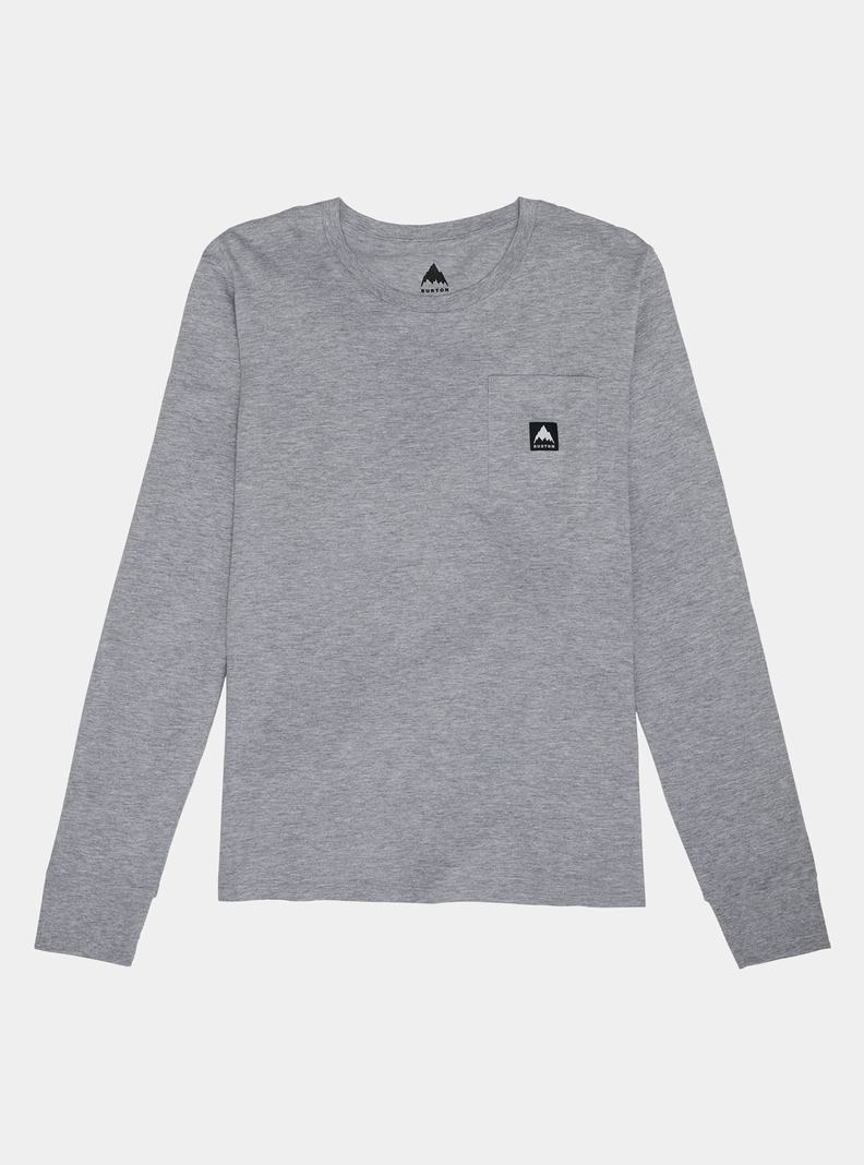 Burton Colfax Long Sleeve Tričko Damske Siva | 36297-QPZR