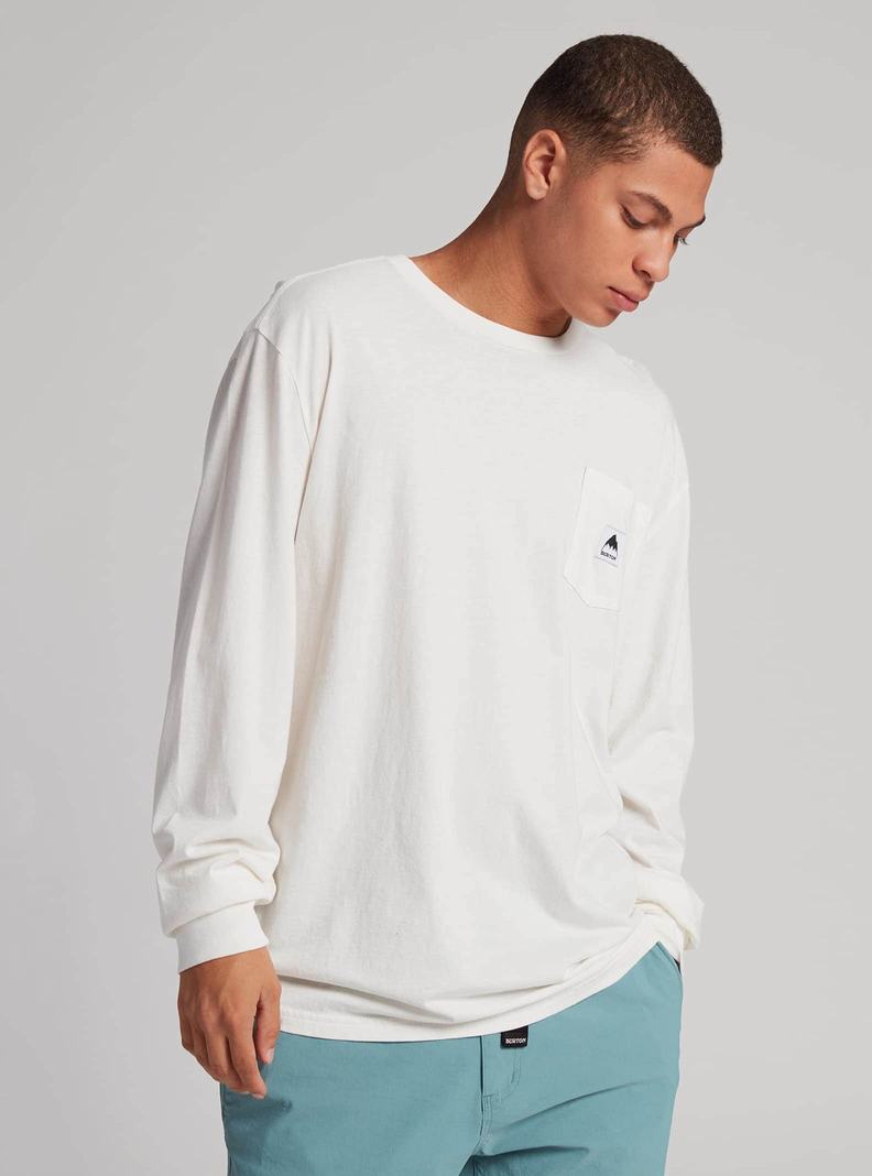 Burton Colfax Long Sleeve Tričko Damske Biele | 51732-NYLM