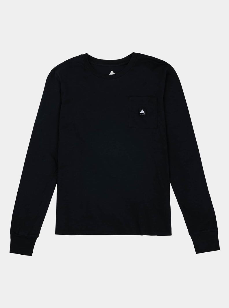 Burton Colfax Long Sleeve Tričko Damske Čierne | 76291-ZMVH