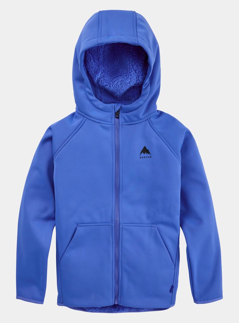 Burton Crown Weatherproof Full-Zip Sherpa Fleece Mikina Detske Modre | 18429-TYWL