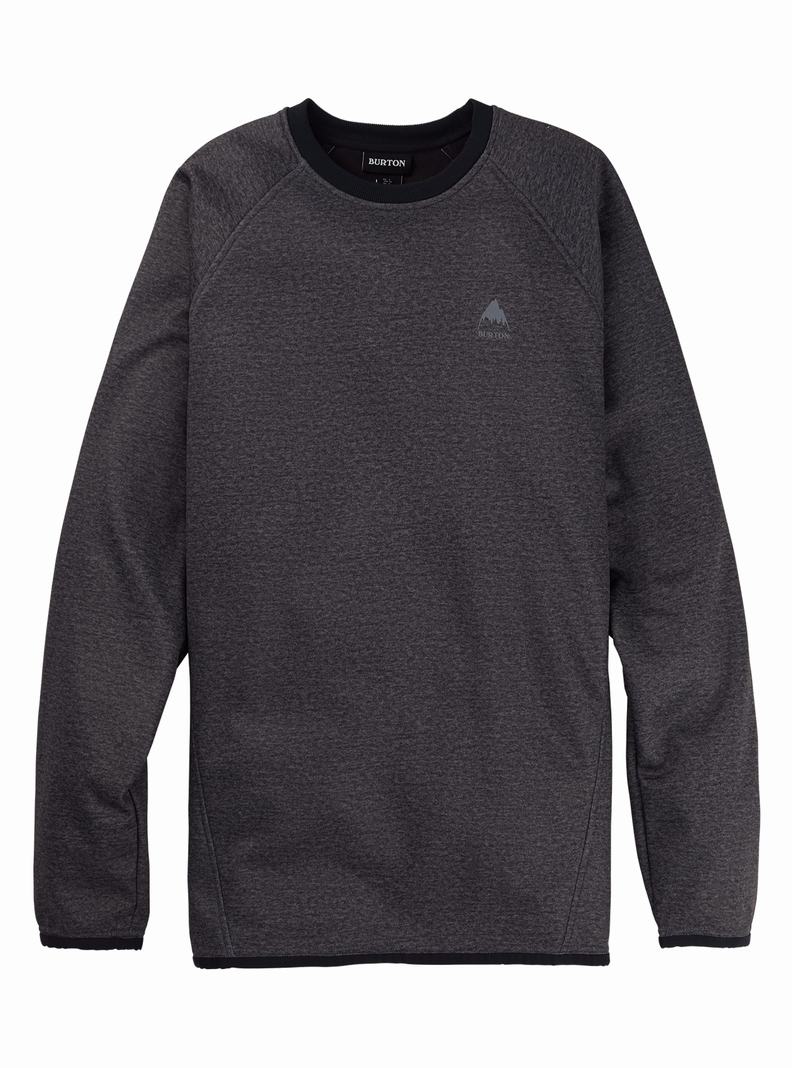Burton Crown Weatherproof Pullover Crew Mikina Panske Čierne | 68052-JKPO