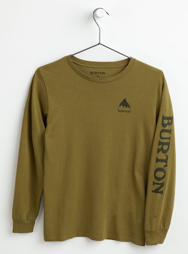 Burton Elite Long Sleeve Tričko Detske Olivovo Zelená | 04125-LVFA