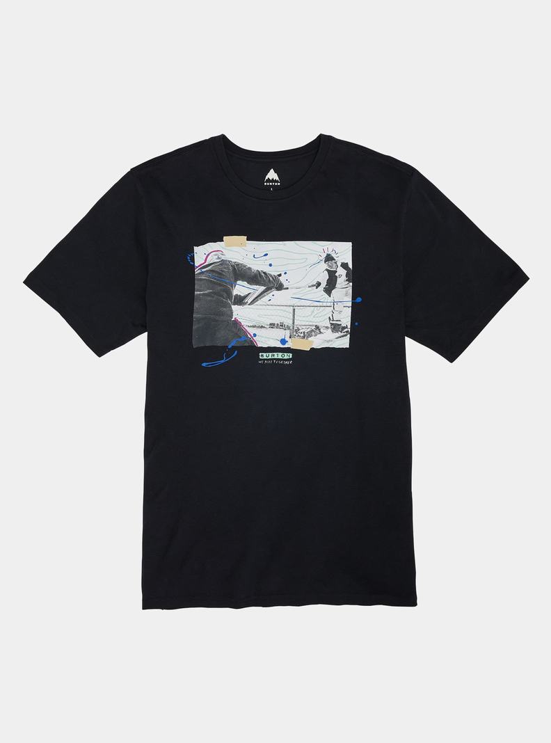 Burton Elmherst Kratke Sleeve Tričko Panske Čierne | 84361-NIRO