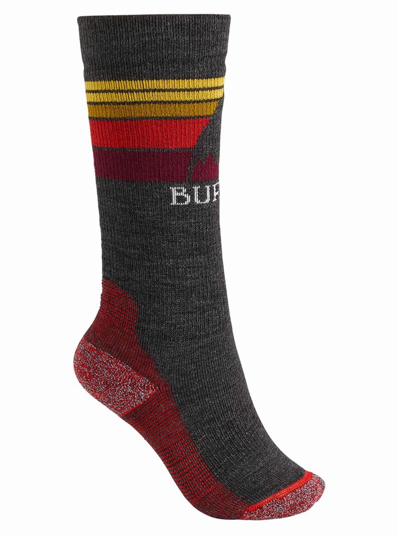 Burton Emblem Midweight Snowboardové Ponožky Detske Čierne | 57483-TUSJ