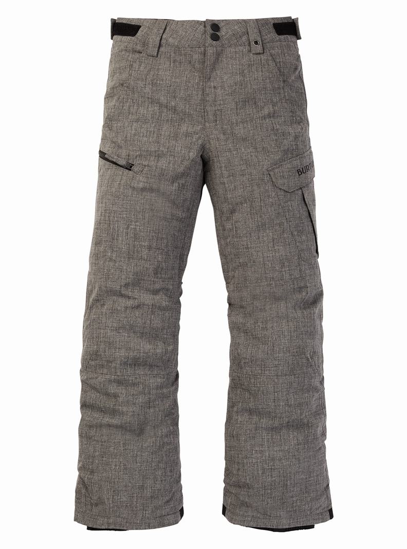 Burton Exile 2L Cargo Snowboardove Nohavice Detske Siva | 54029-JVOU