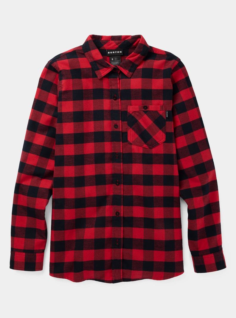 Burton Favorite Long Sleeve Flannel Košele Damske Ruzove | 68107-CYDO