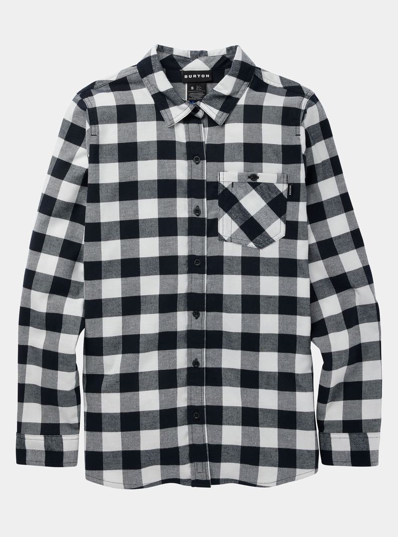 Burton Favorite Long Sleeve Flannel Košele Damske Biele | 72358-ETHQ