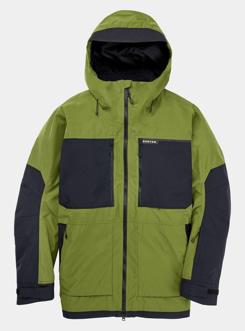 Burton Frostner 2L Zimní Bunda Panske Zelene Čierne | 41263-TRJN