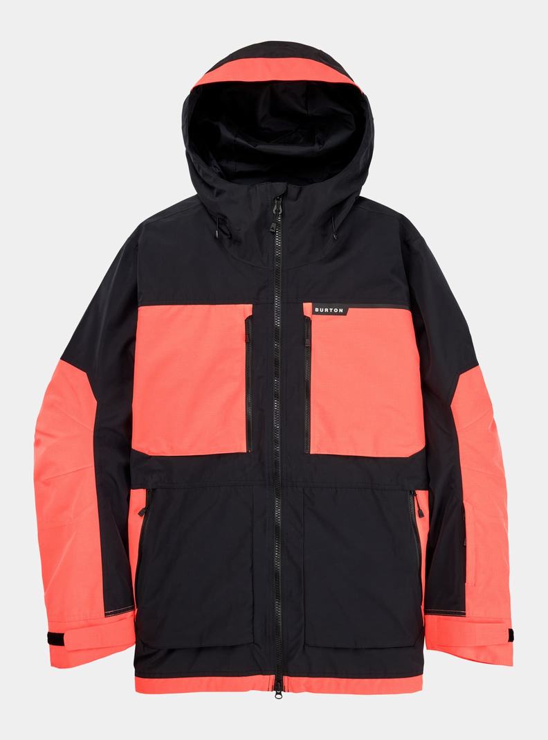 Burton Frostner 2L Zimní Bunda Panske Čierne Oranžové | 52487-WOCR