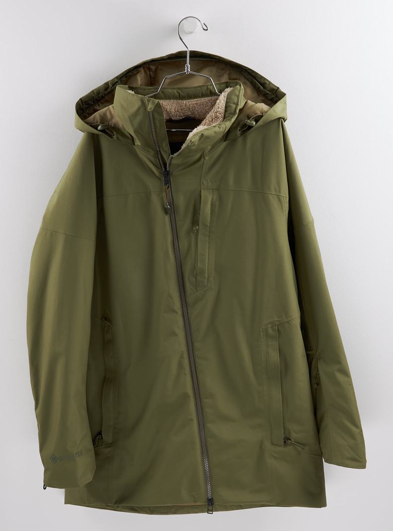Burton GORE-TEX Pillowline Zimní Bunda Damske Olivovo Zelená | 59271-OLTX