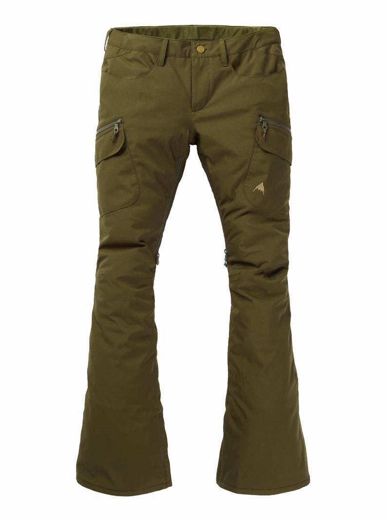 Burton Gloria Snowboardove Nohavice Damske Tmavo Zelene | 74365-HDBM