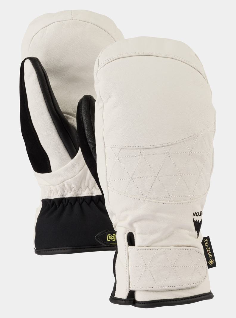 Burton Gondy GORE-TEX Kozene Rukavice Damske Biele | 97516-JHYW