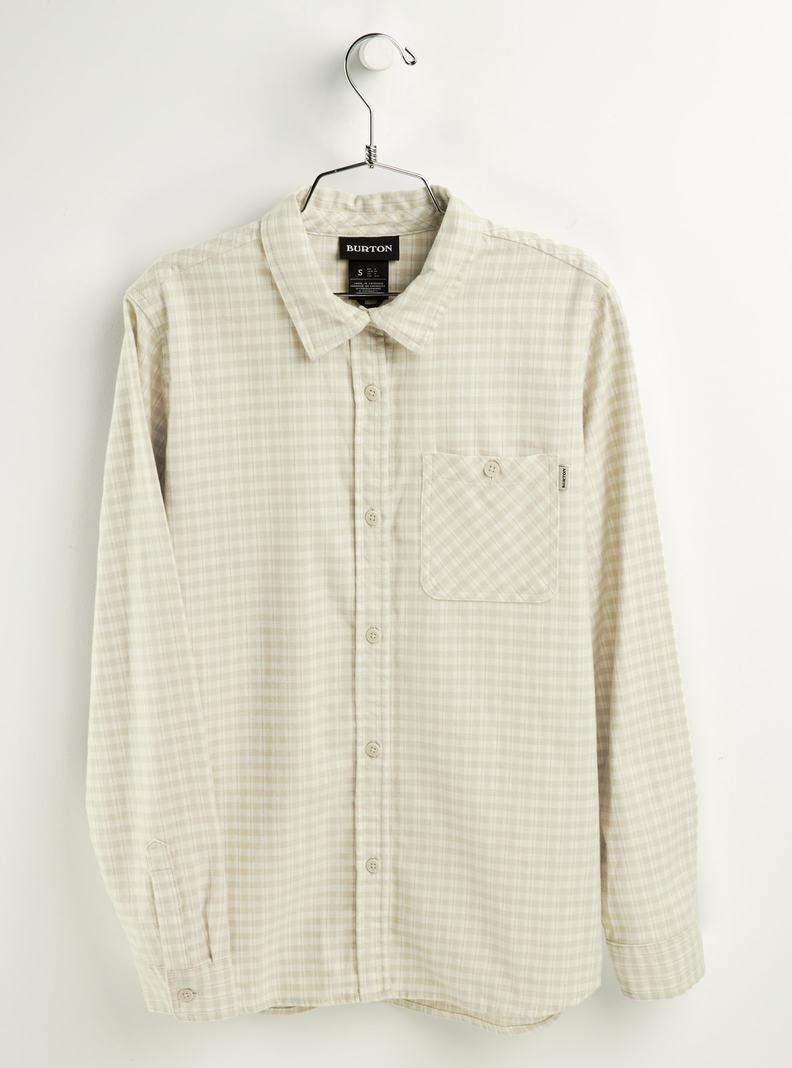 Burton Grace Long Sleeve Flannel Košele Damske Béžové | 57419-OEGV