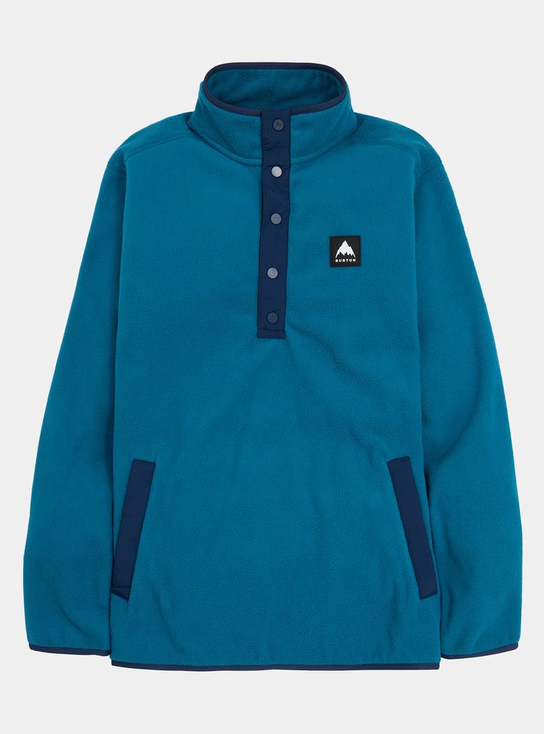 Burton Hearth Fleece Pullover Mikina Panske Modre | 30584-LTDX