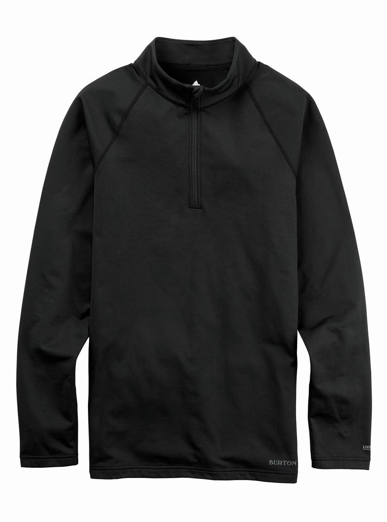 Burton Heavyweight X Base Layer Quarter-Zip Termoprádlo Panske Čierne | 27168-UMOQ