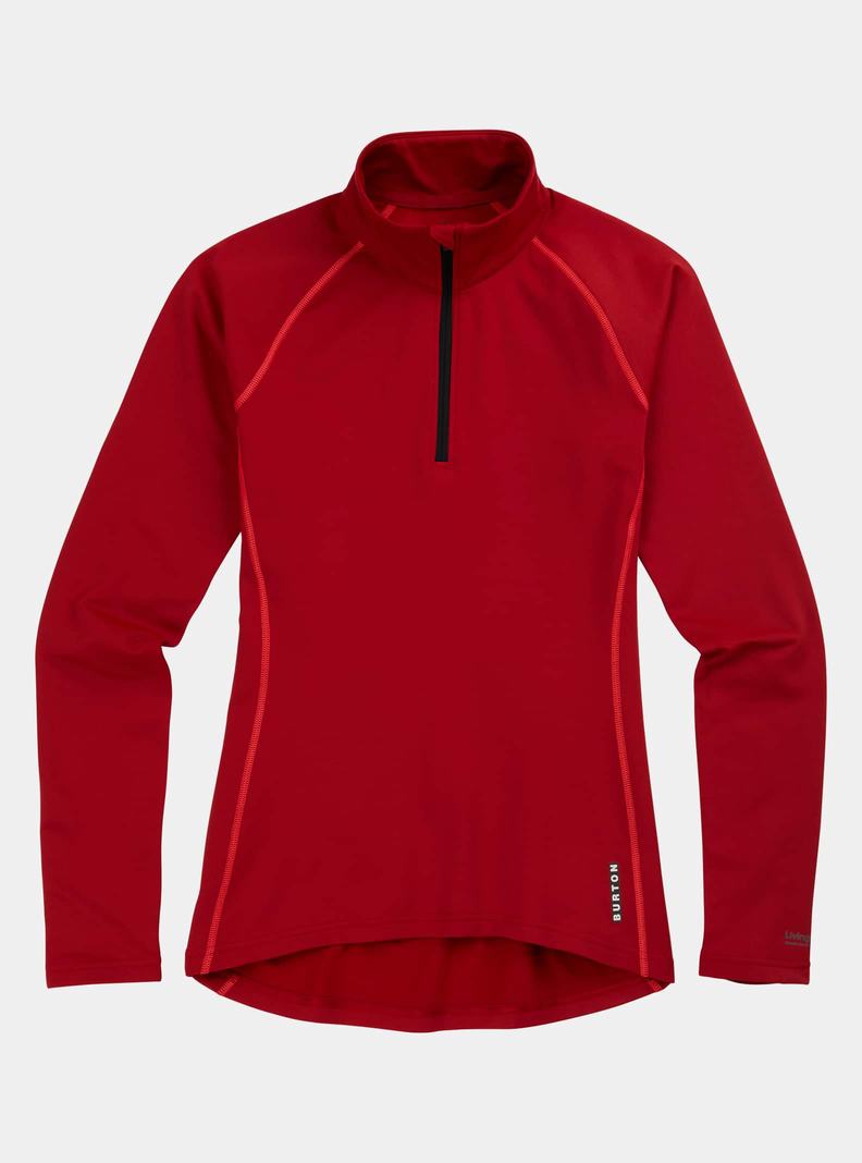 Burton Heavyweight X Base Layer Quarter-Zip Termoprádlo Damske Červené | 36152-UEXH