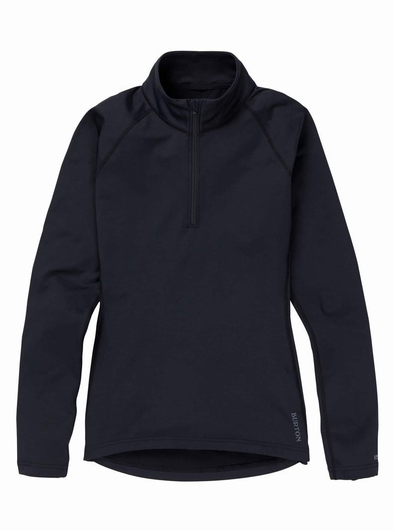 Burton Heavyweight X Base Layer Quarter-Zip Termoprádlo Damske Čierne | 78206-AVNP