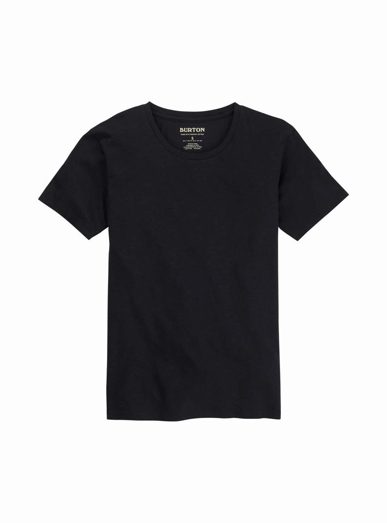 Burton Klasické Kratke Sleeve Tričko Damske Čierne | 35042-GYXV
