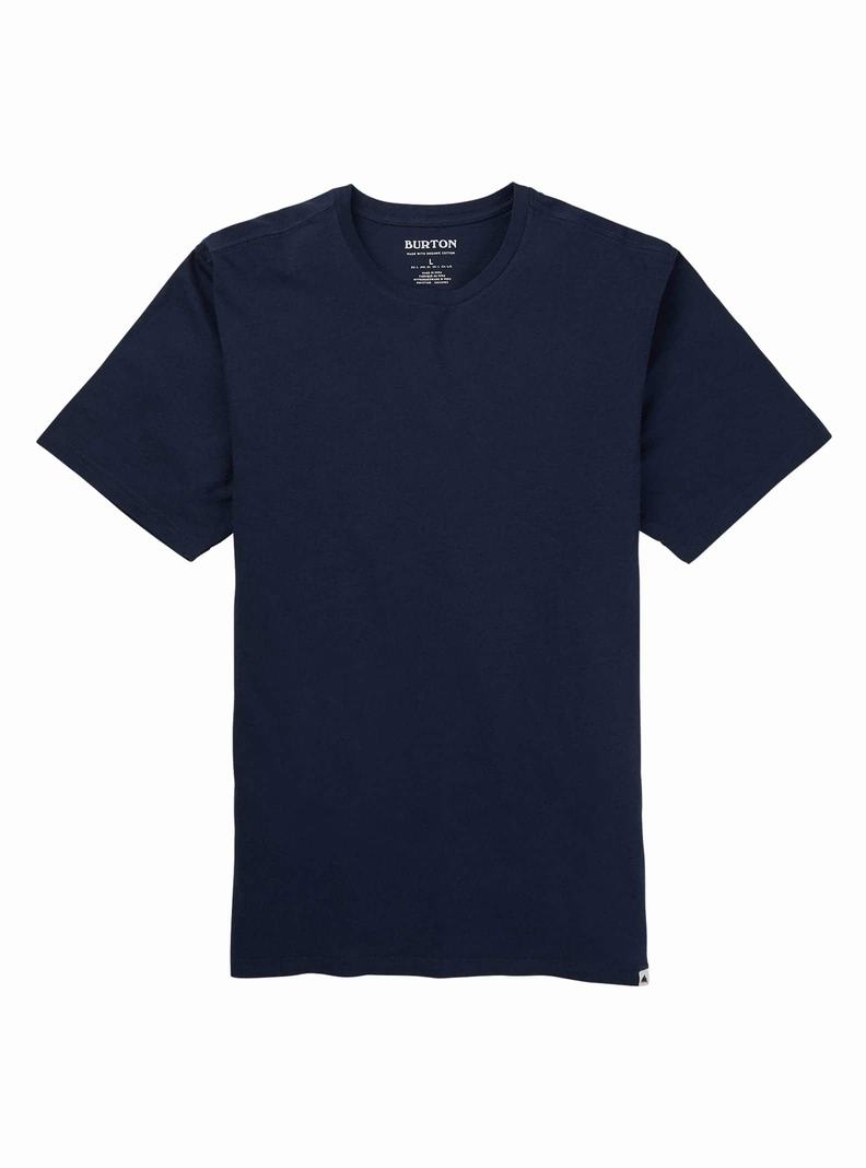 Burton Klasické Kratke Sleeve Tričko Panske Modre | 03984-IWEO