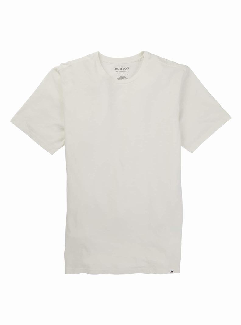 Burton Klasické Kratke Sleeve Tričko Panske Biele | 23084-DJXL