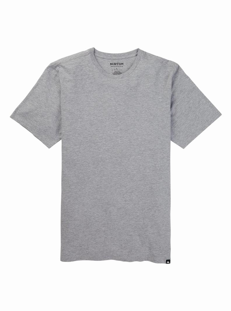Burton Klasické Kratke Sleeve Tričko Panske Siva | 27389-GDNV
