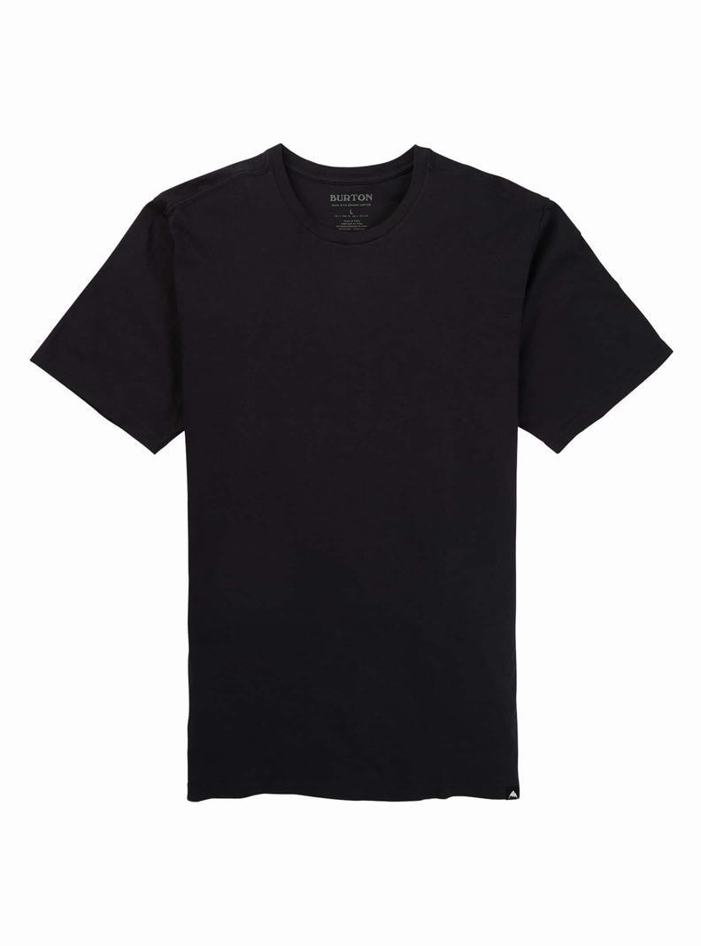 Burton Klasické Kratke Sleeve Tričko Panske Čierne | 39827-ATSN