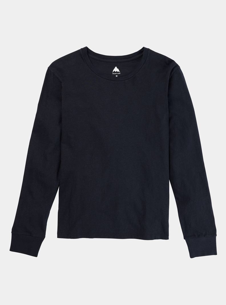Burton Klasické Long Sleeve Tričko Damske Čierne | 19254-PUWL