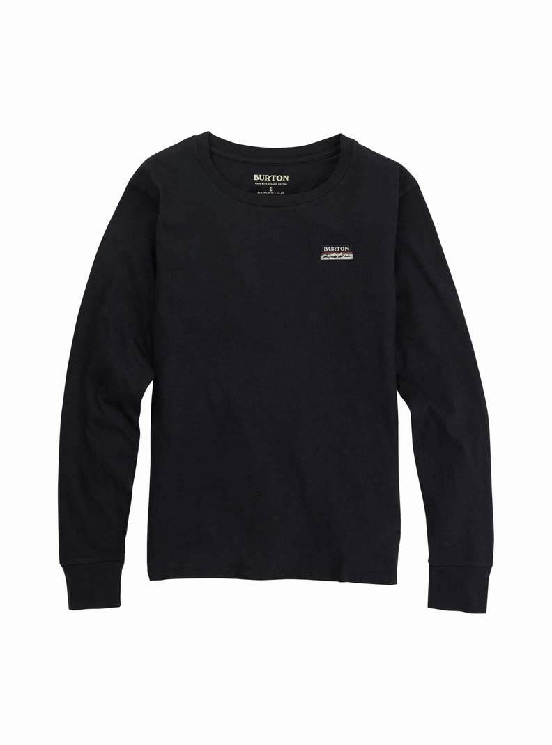 Burton Klasické Long Sleeve Tričko Damske Čierne | 49278-DUMG