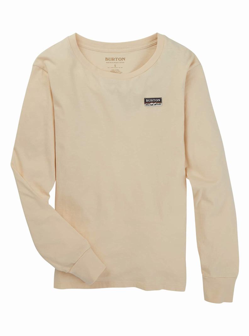 Burton Klasické Long Sleeve Tričko Damske Béžové | 87534-LYEU