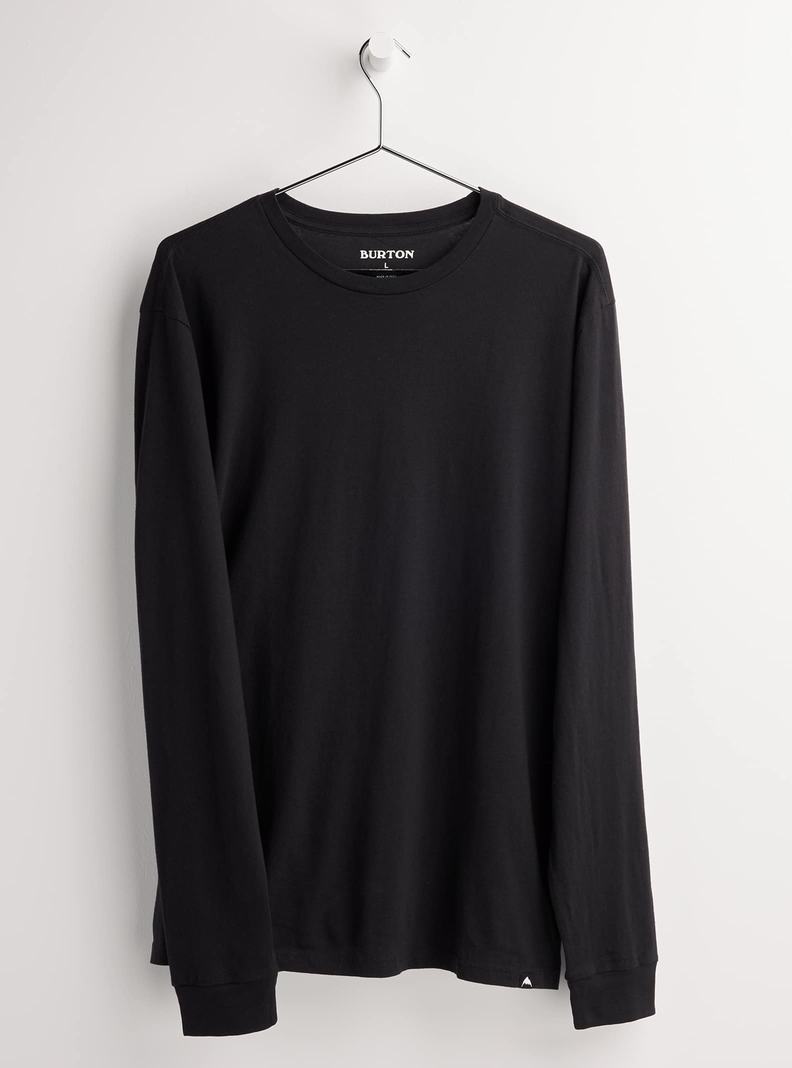 Burton Klasické Long Sleeve Tričko Panske Čierne | 17052-BUWY